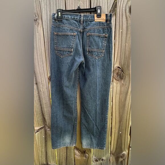 Nautical Boys Blue Jeans Size 14 Excellent Preloved Condition - Picture 2 of 5